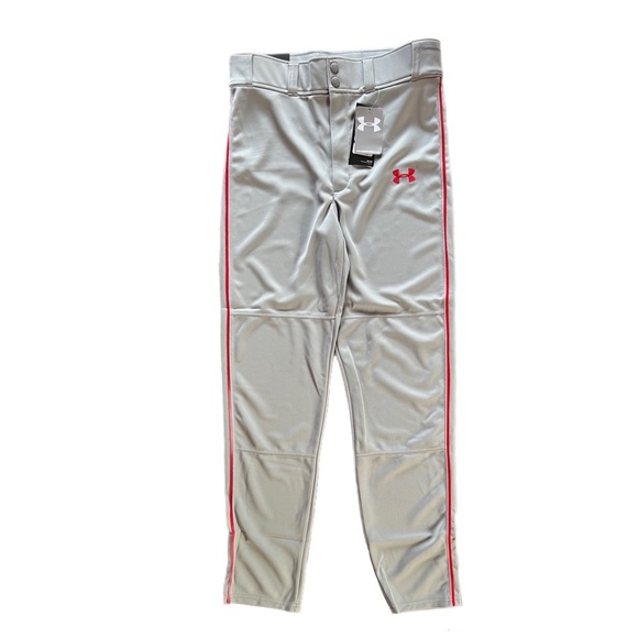 Under Armour Bottoms New Under Armour Baseball Pants In Grayred